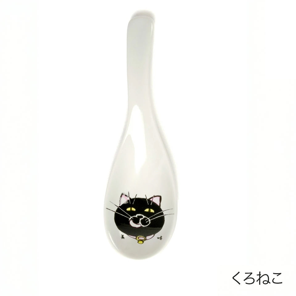 ネコ・ジェラシー れんげ レンゲ 猫柄 スプーン KUTANI SEAL