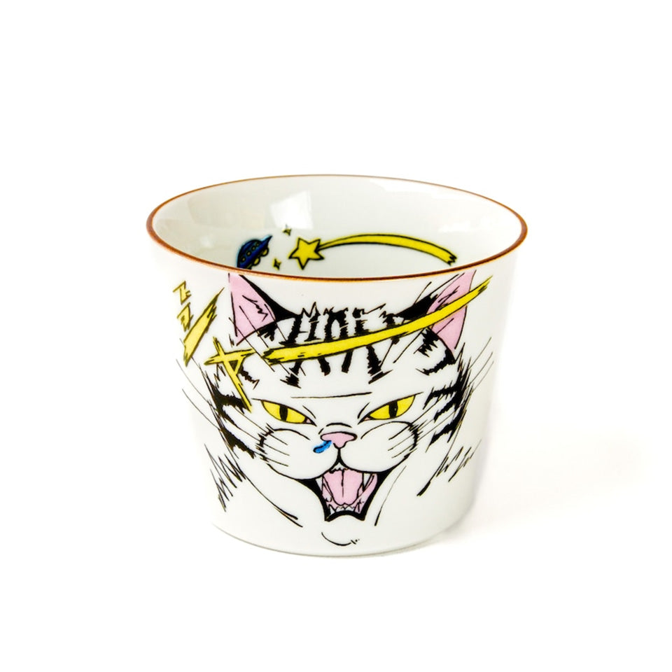 ネコ・ジェラシー そばちょこ 猫柄 猪口 蕎麦 食器 KUTANI SEAL