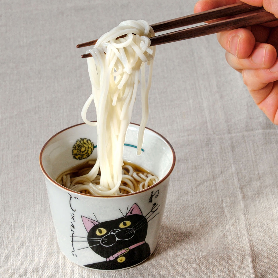ネコ・ジェラシー そばちょこ 猫柄 猪口 蕎麦 食器 KUTANI SEAL