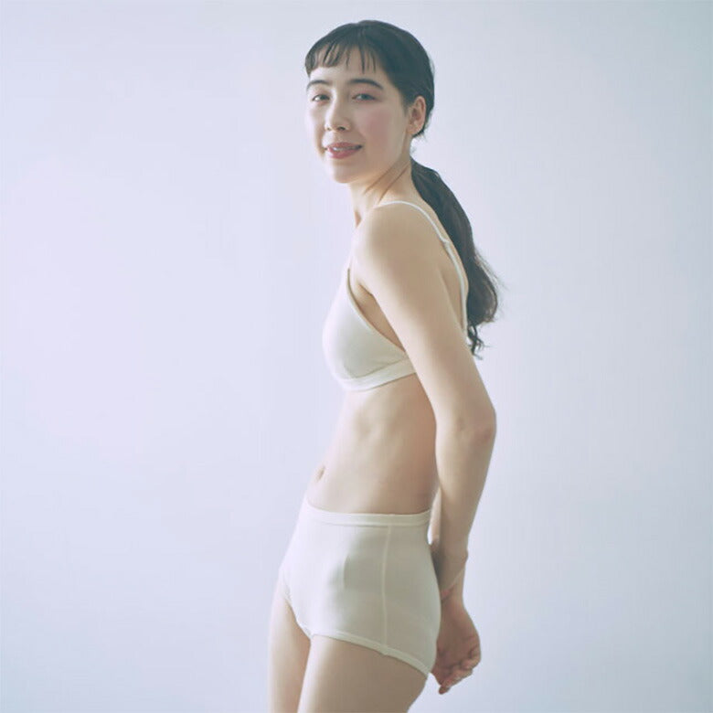 大人女性のコットンシルク ショーツ ストレッチ インナー レディース