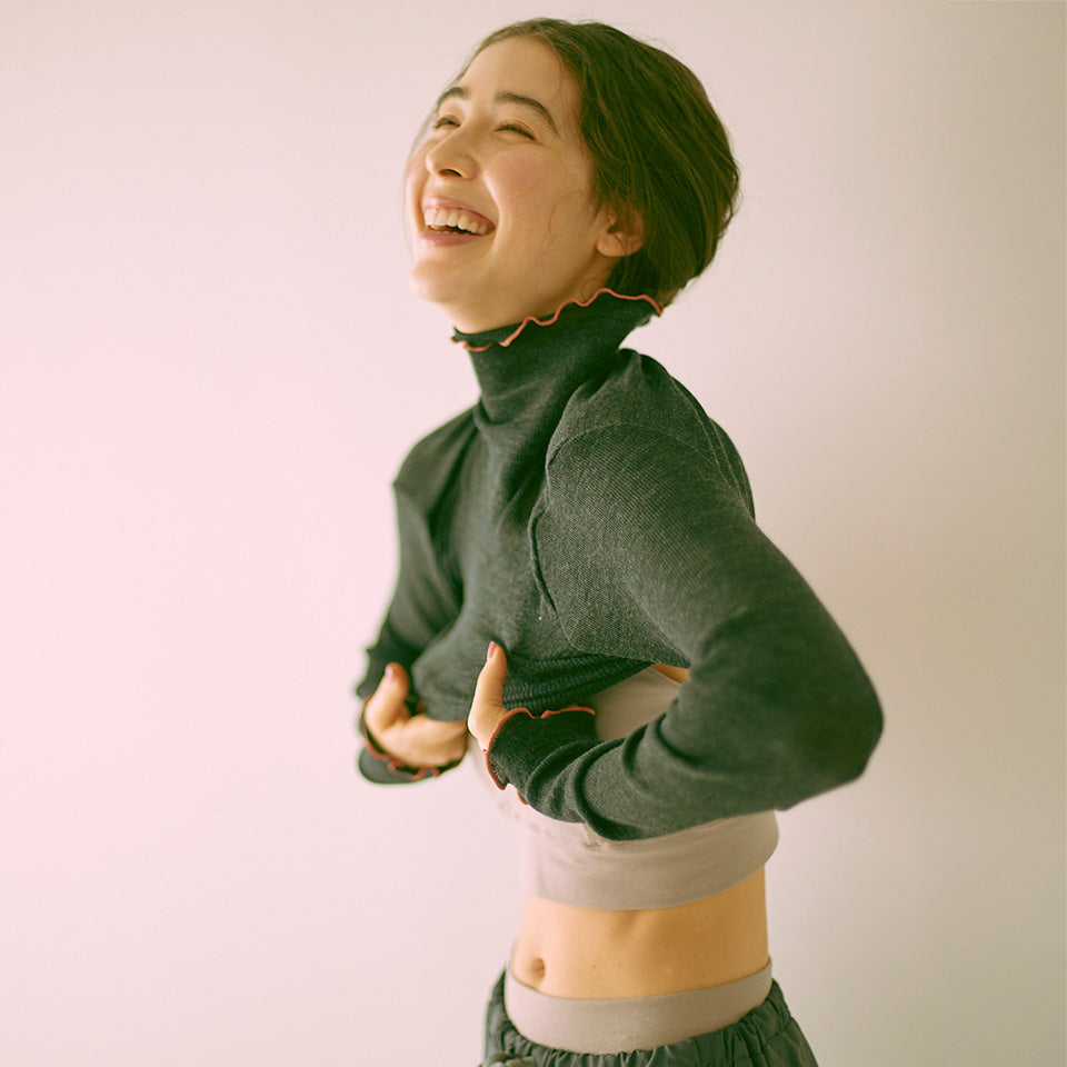 メリノウール タートルネックインナー me.