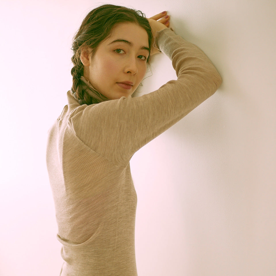 メリノウール タートルネックインナー me.