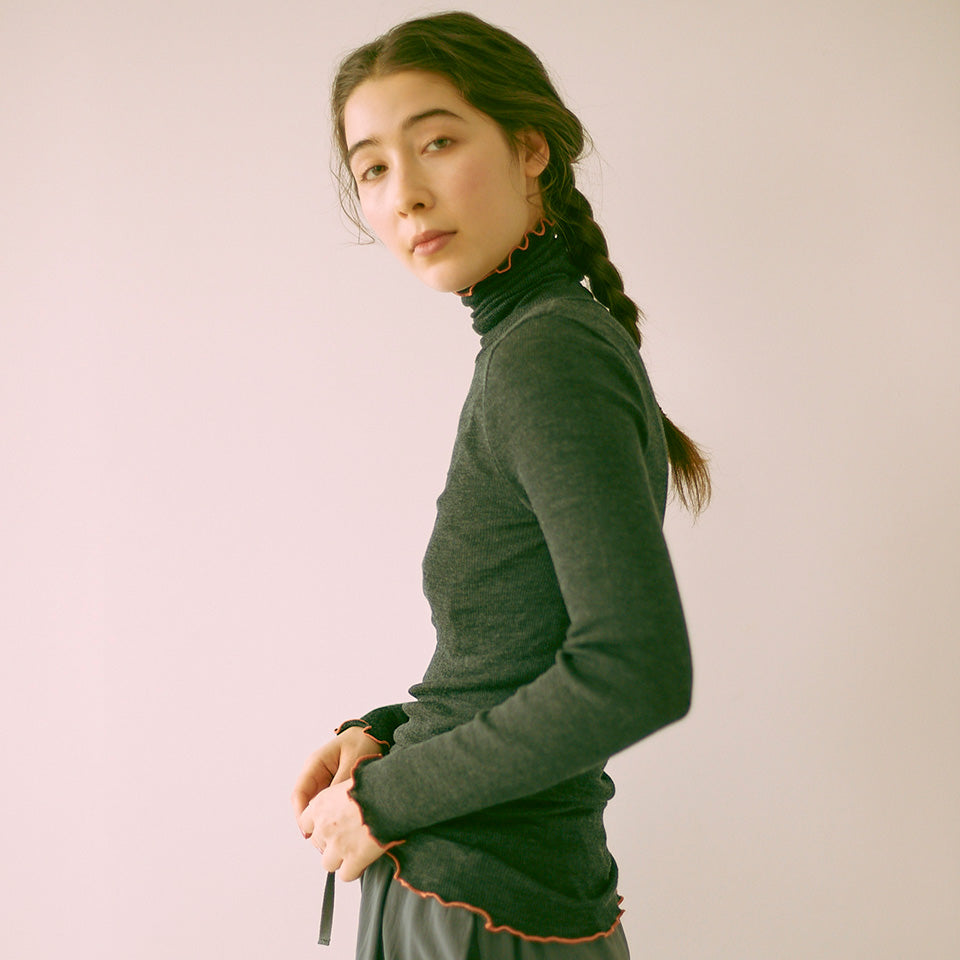 メリノウール タートルネックインナー me.