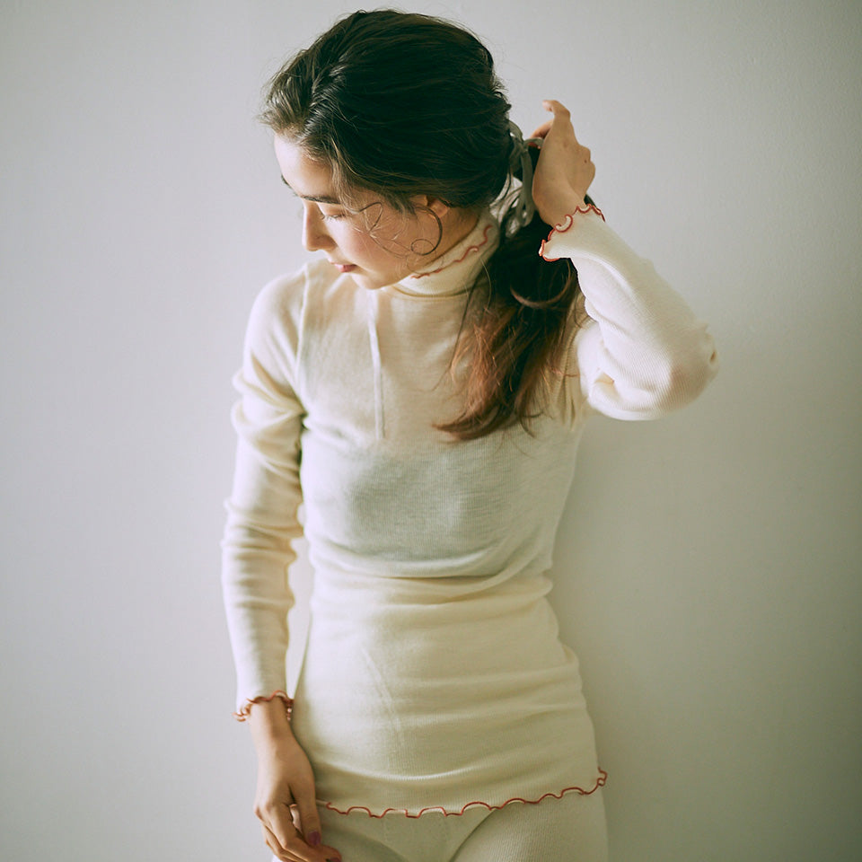 メリノウール タートルネックインナー me.