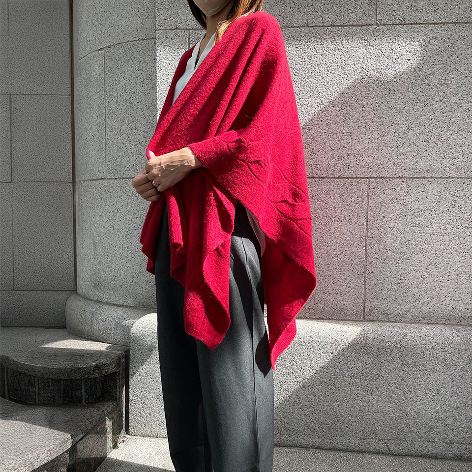 アニュアンスポンチョケープ リアルスタイル REAL STYLE ストール ケープ フード ポンチョ 春 夏