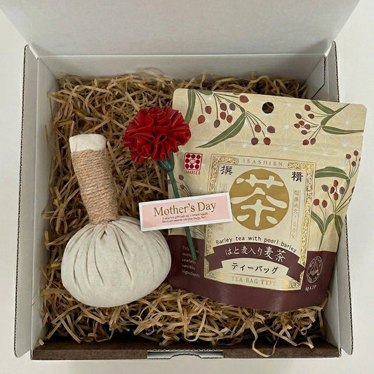 母の日ギフトセット ハーブボール＆ブレンドティー バルーンカーネーション付き