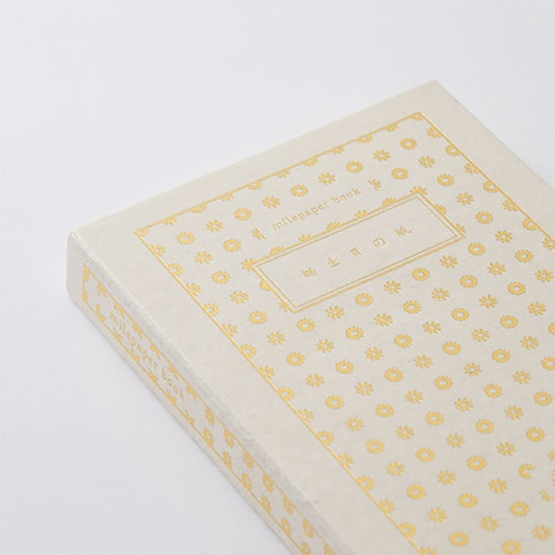 ブック型 思い出ノート メッセージカード 名尾手すき和紙 milepaper book