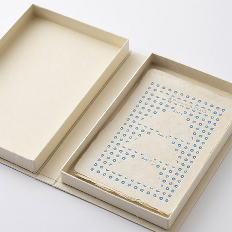 ブック型 思い出ノート メッセージカード 名尾手すき和紙 milepaper book