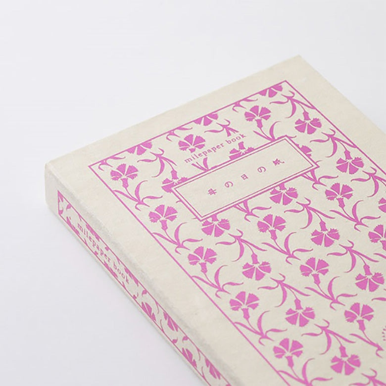 ブック型 思い出ノート メッセージカード 名尾手すき和紙 milepaper book