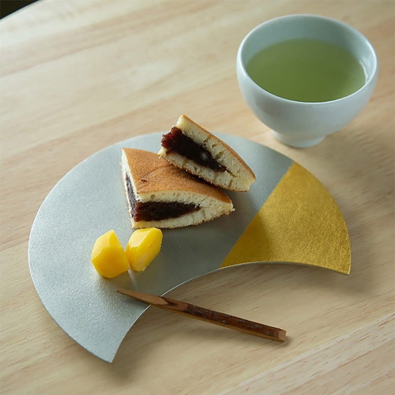 能作 月のうつわ 皿 金箔