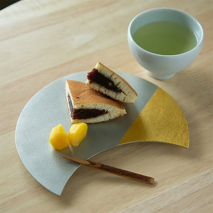 能作 月のうつわ 皿 金箔