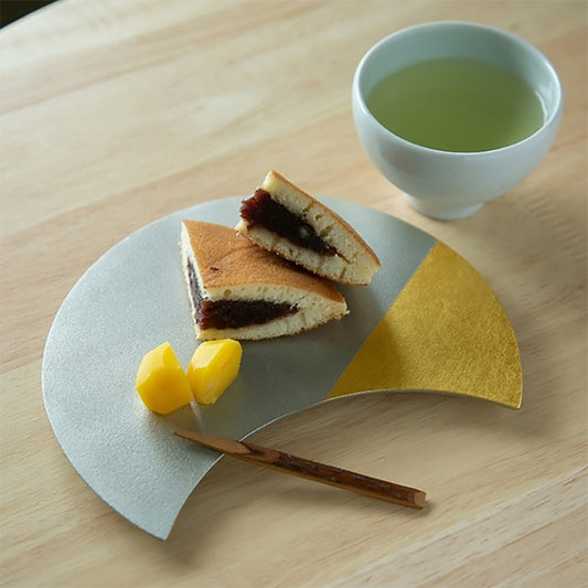 能作 月のうつわ 皿 金箔