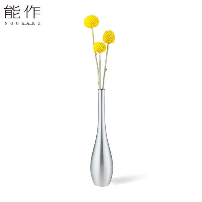 能作花器 NOUSAKU シルバー金属製モダン花瓶値下げ 楽天市場】能作 フラワーベース すずはな 氷割 錫 花器 花瓶 一輪挿し