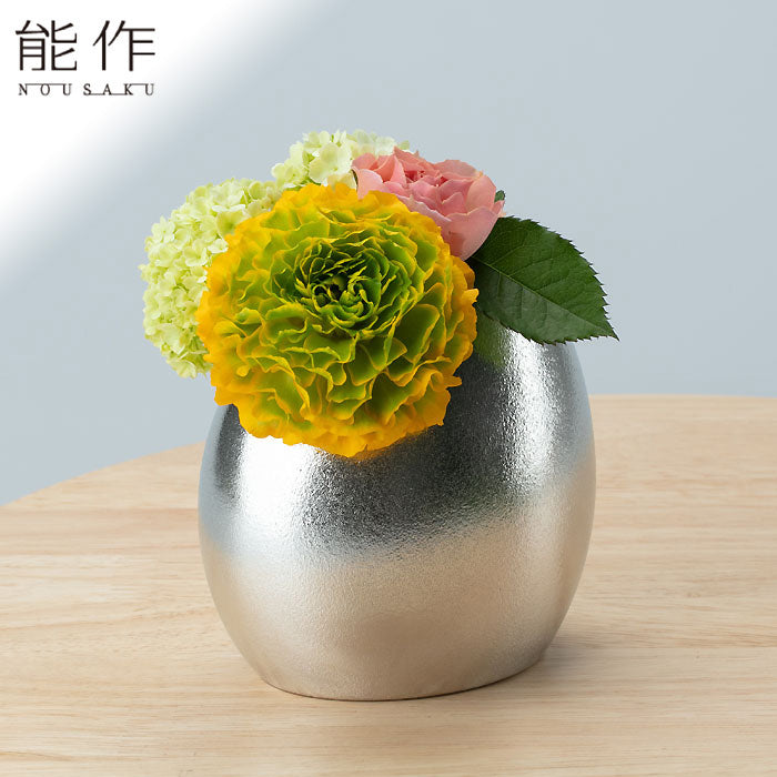 銀メッキ　ゴールド＆シルバー花器セット ノルディックシルバーフラワーベース – acacia