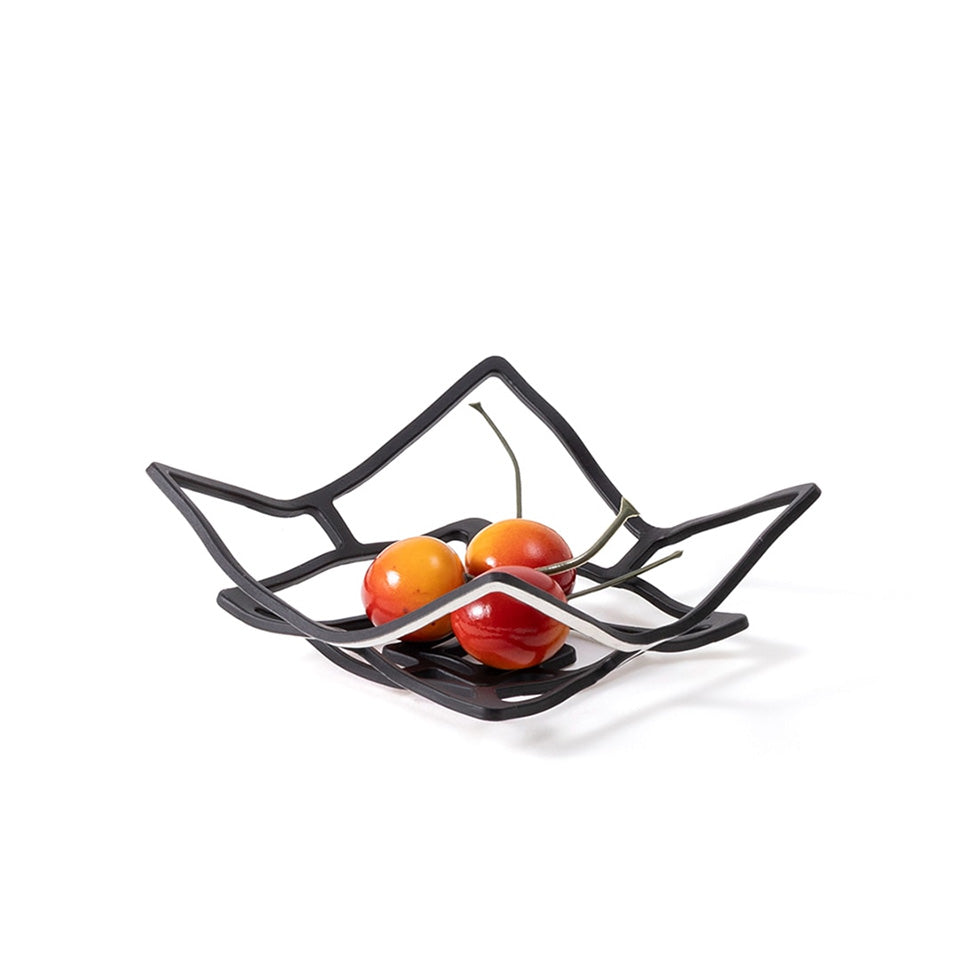 能作 KAGO リバーシブルブラック スクエア 手で曲げて形が変えられる錫