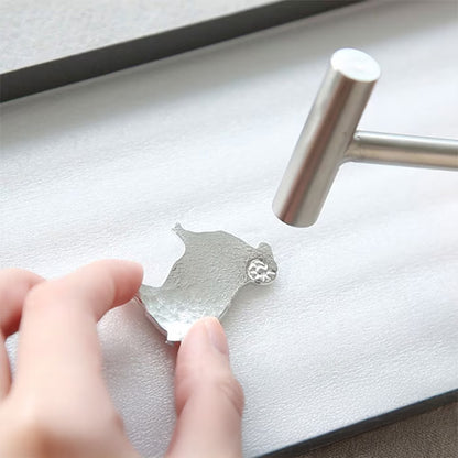 自分で鎚目をつける体験キット 箸置き 5個入り 能作