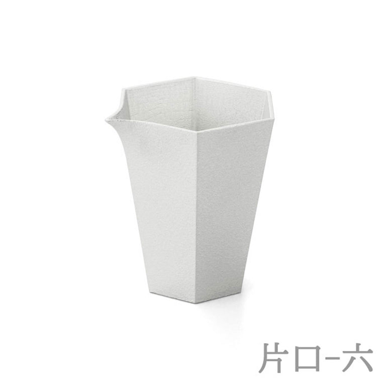 錫の片口・ぐい呑みセット 六角形 酒器 徳利 猪口 グラス 能作 FOUR