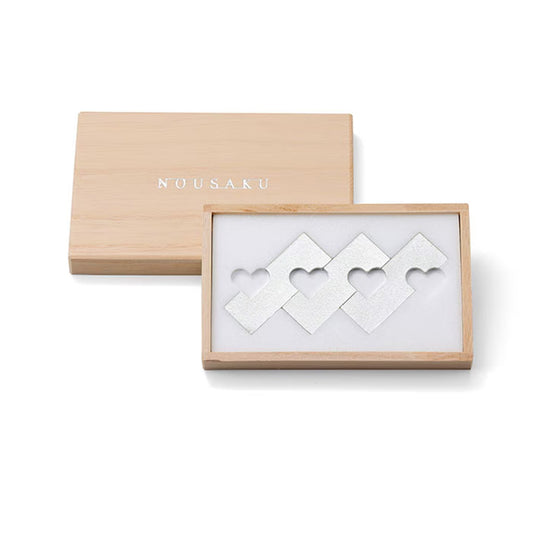 つながる箸置き ハート 能作