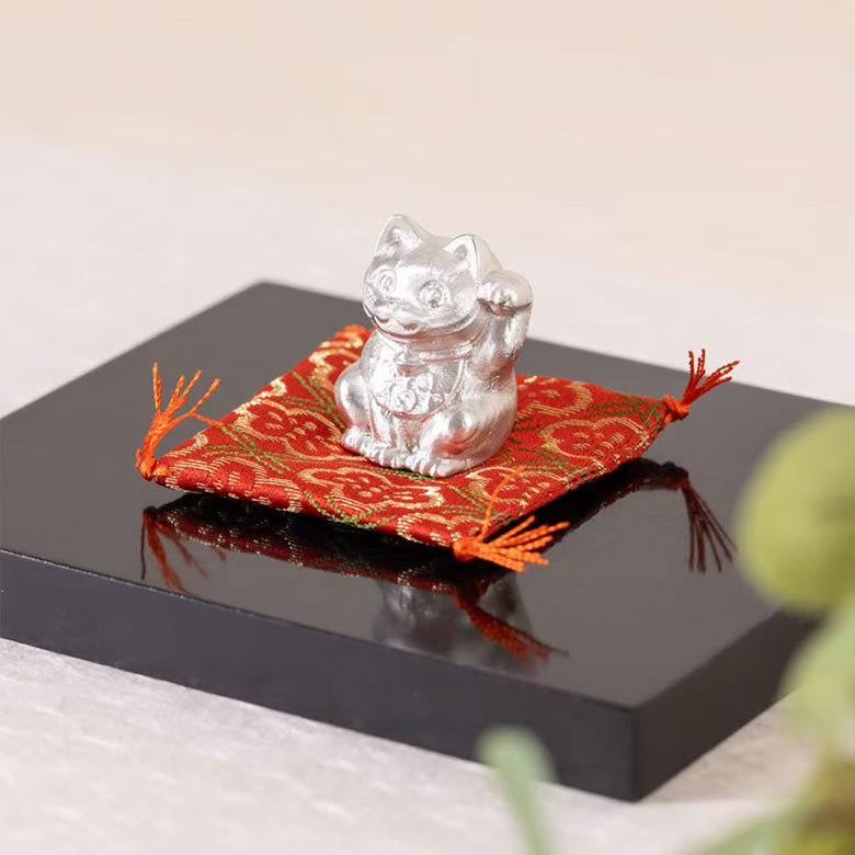 錫（すず）の招き猫 能作 まねきねこ 縁起物 お祝い ギフト FOUR