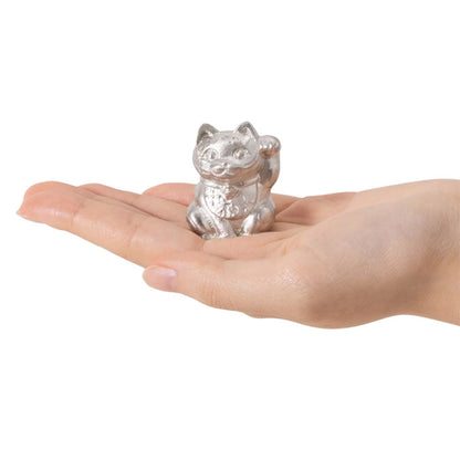 錫（すず）の招き猫 能作