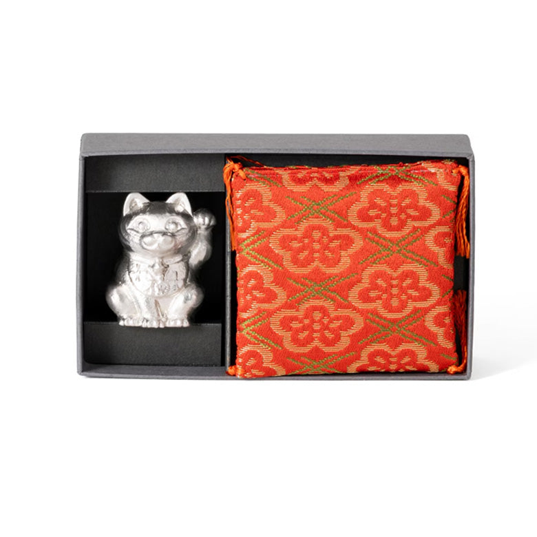 錫（すず）の招き猫 能作