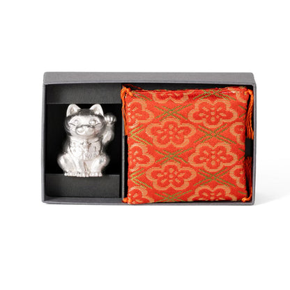 錫（すず）の招き猫 能作