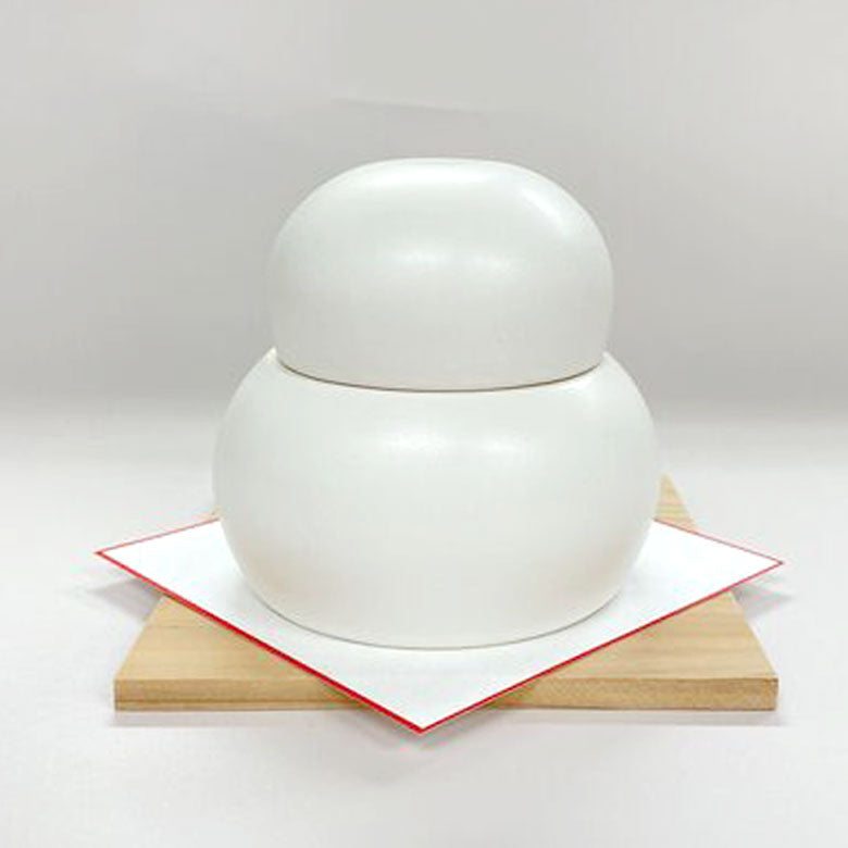 かもしか道具店 陶器の鏡餅 小物入れ