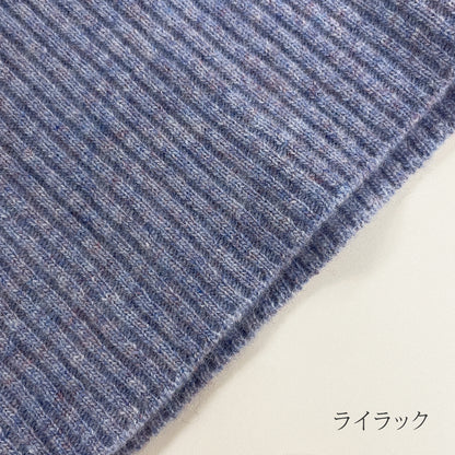五泉ニット セーター ハイネック リブ ウールカシミヤ
