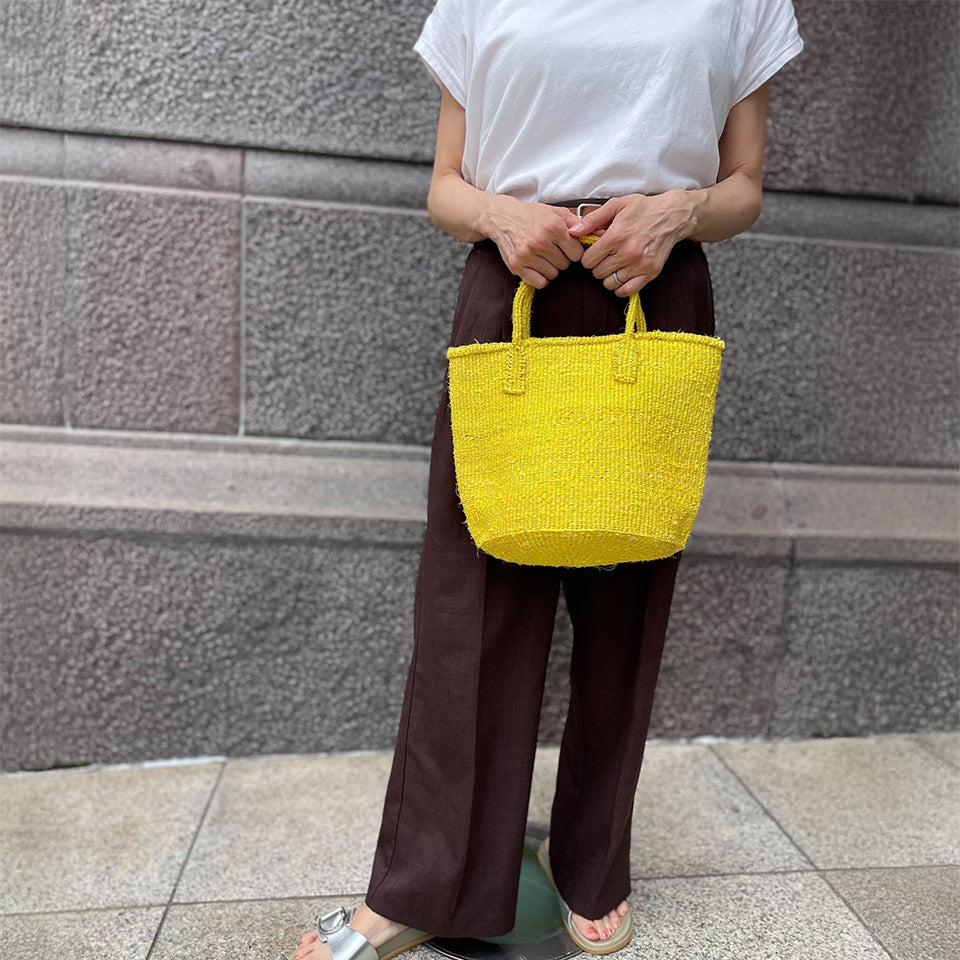 サイザルバッグ 9インチ ケニア産のカゴバッグ FOUR SEASONS FOR YOU