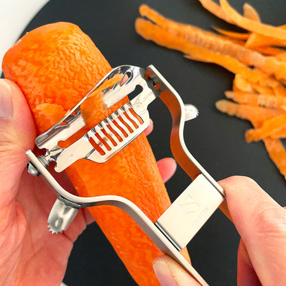 刃が変えられる 2WAY ピーラー Flappy ステンレス 燕三条 皮むき器 スライサー 日本製 シゲル工業