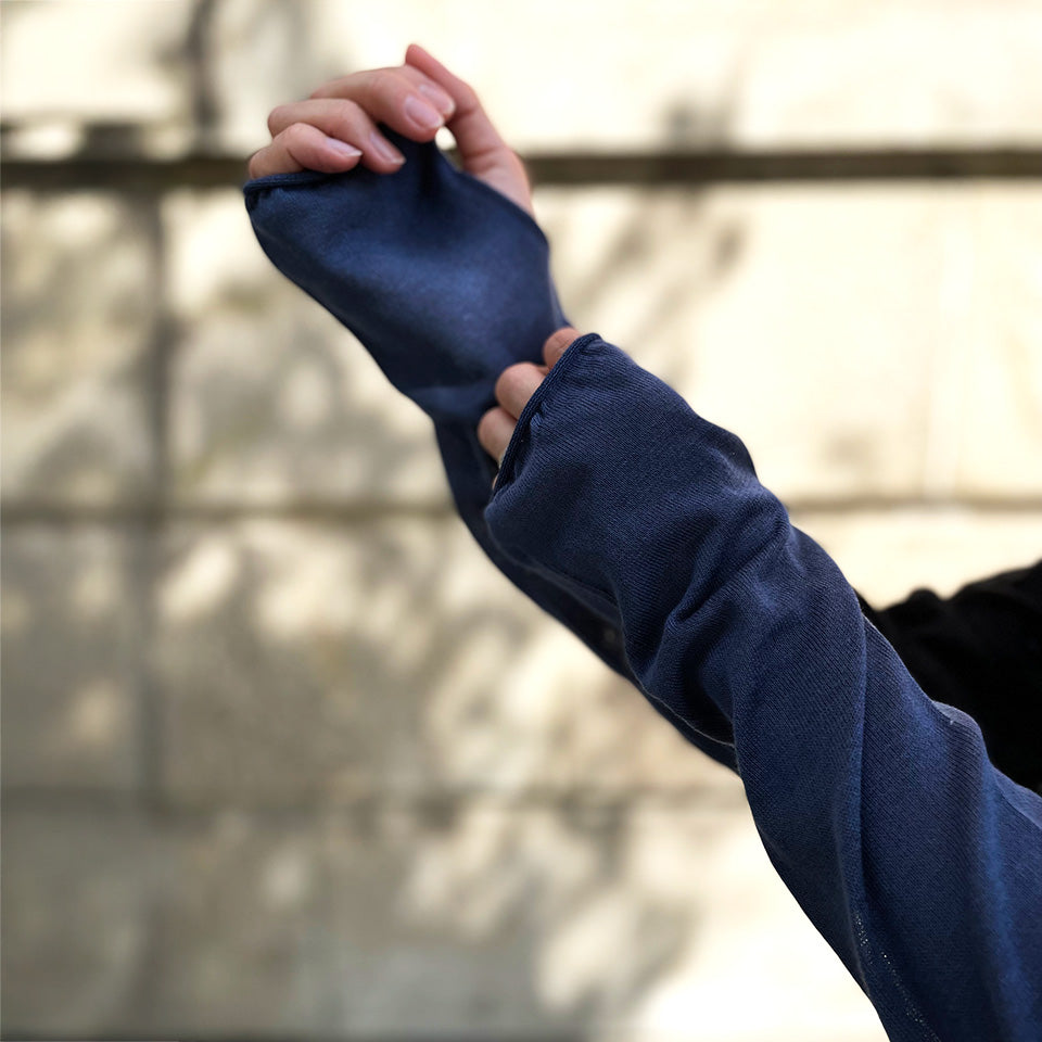 奈良の靴下屋さんが作った 綿のひんやりUV アームカバー ショート / ロング SOUKI