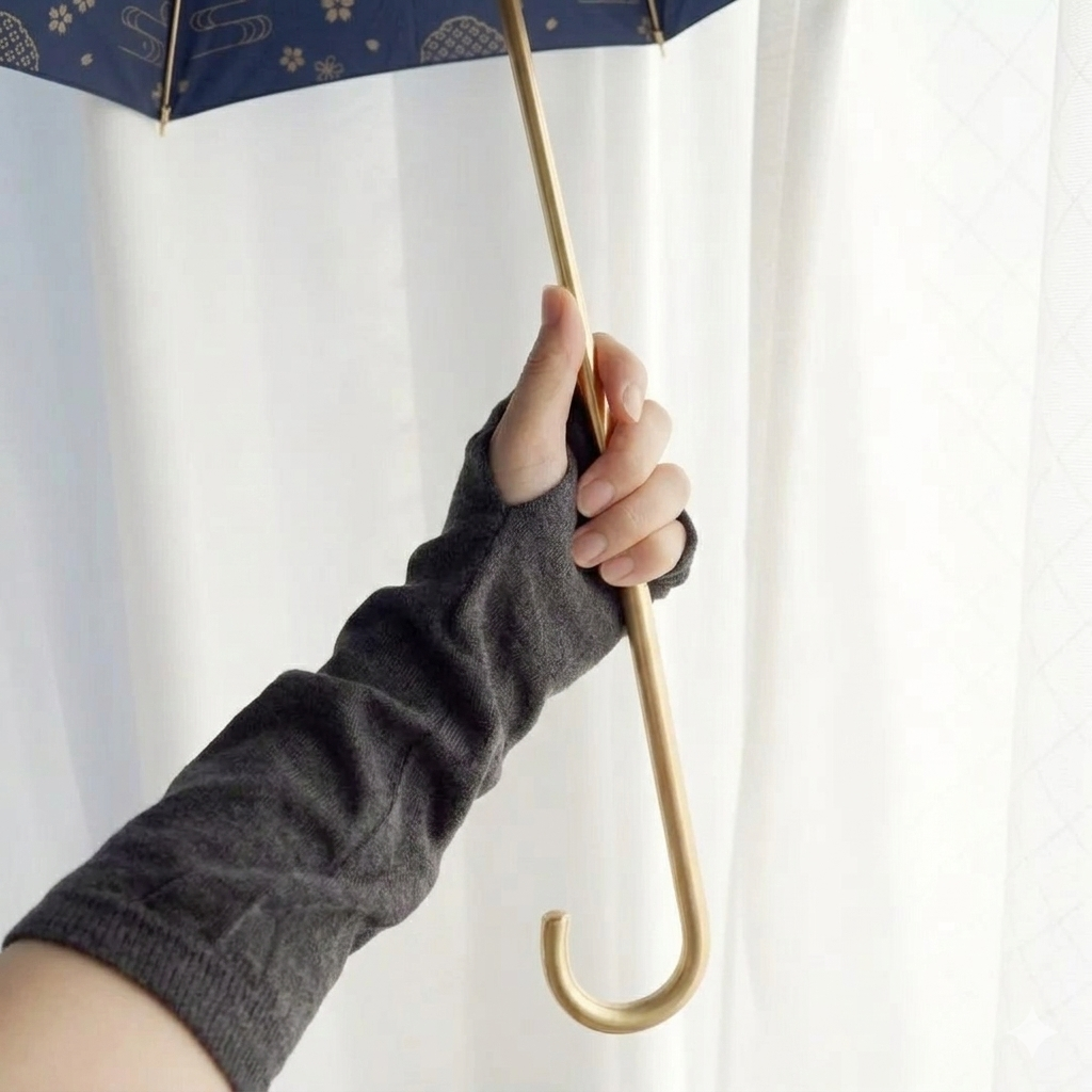 奈良の靴下屋さんが作った 綿のひんやりUV アームカバー ショート / ロング SOUKI