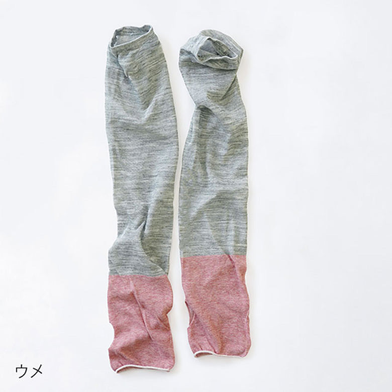 麻の軽やかUV アームカバー ひんやり さらさら 日本製 紫外線対策