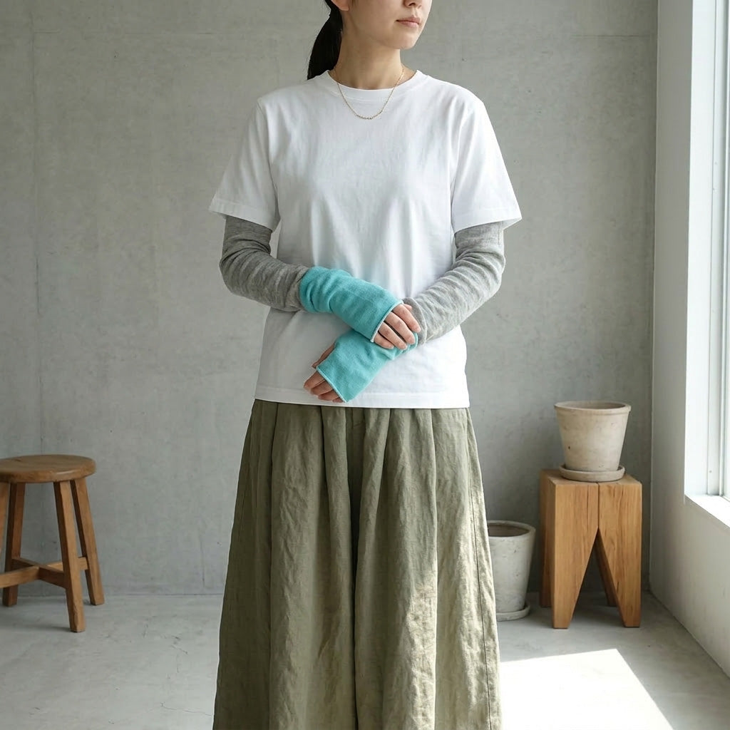AKIKOAOKI Nostalgic arm warmer アームカバー 楽天市場】【その腕に
