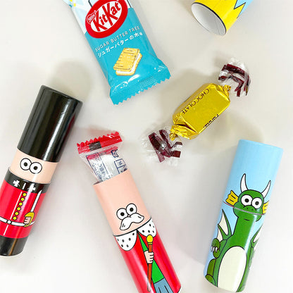 おもしろギフトボックス 筒形ポチ袋 POCHI-PON 3個入り