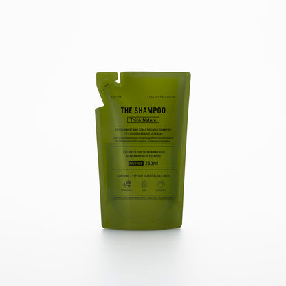 ハーバルシャンプー ノンシリコン THE Shampoo Think Nature 弱酸性アミノ酸 頭皮ケア しっとり 天然精油 アロマ アレルギーテストクリア がんこ本舗【送料無料】