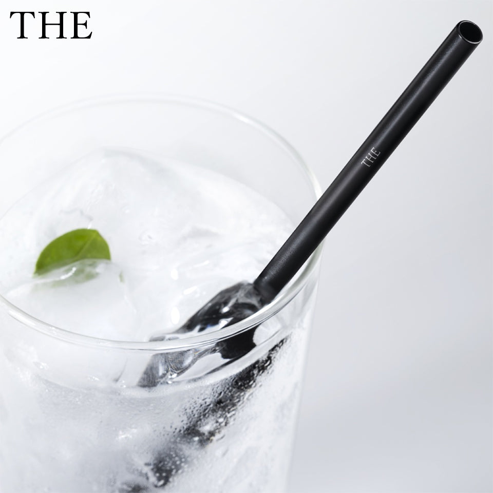 THE STRAW BLACK アルミ製ストロー