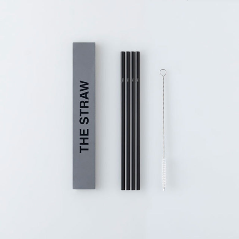 THE STRAW BLACK アルミ製ストロー