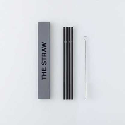 THE STRAW BLACK アルミ製ストロー